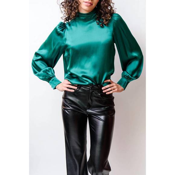 NEW CAMI NYC nurys blouse in winter green - Picture 2 of 2